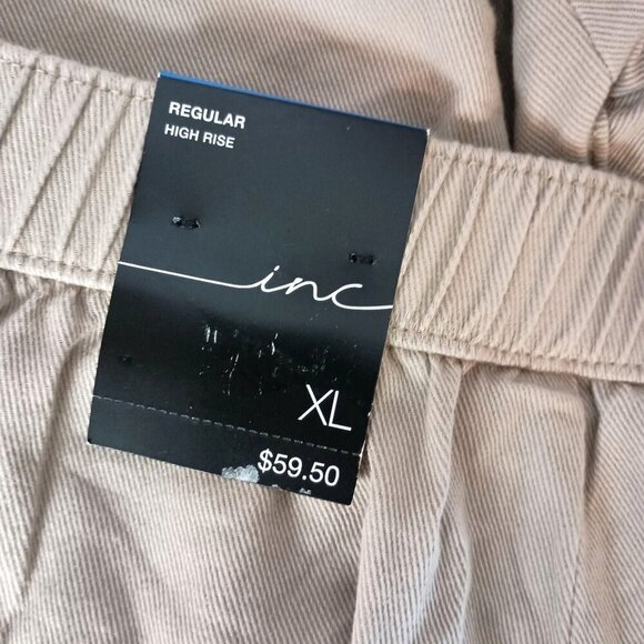 INC High Rise Button Fly Shorts Toasted Twine NWT Relaxed Fit Size XL - Picture 6 of 6